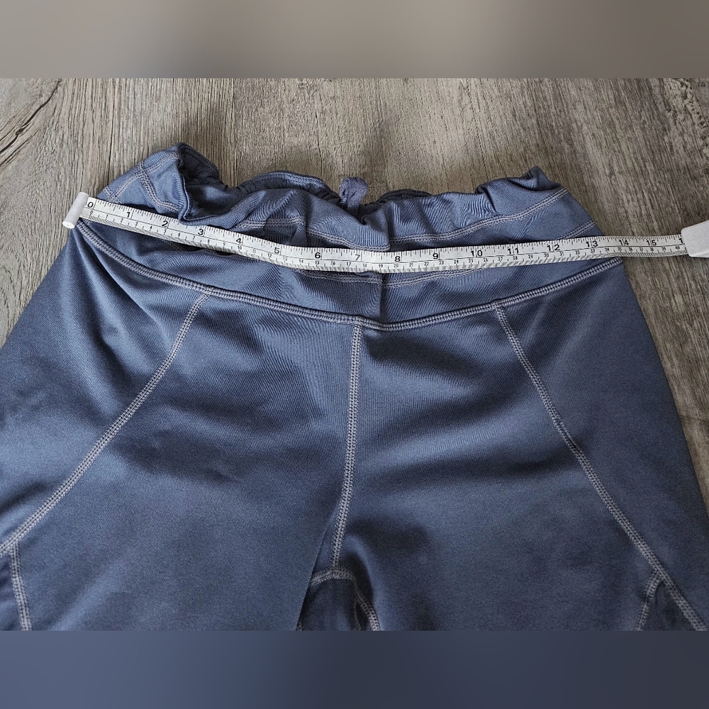 Athleta Excursion Chic Blue Workout Leggings Size… - image 4